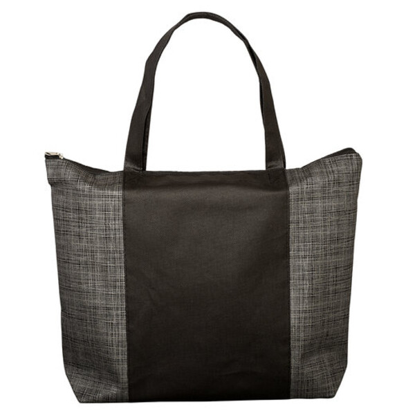 Tonal Non-Woven Zipper Trade Show Tote Bag Thumbnail