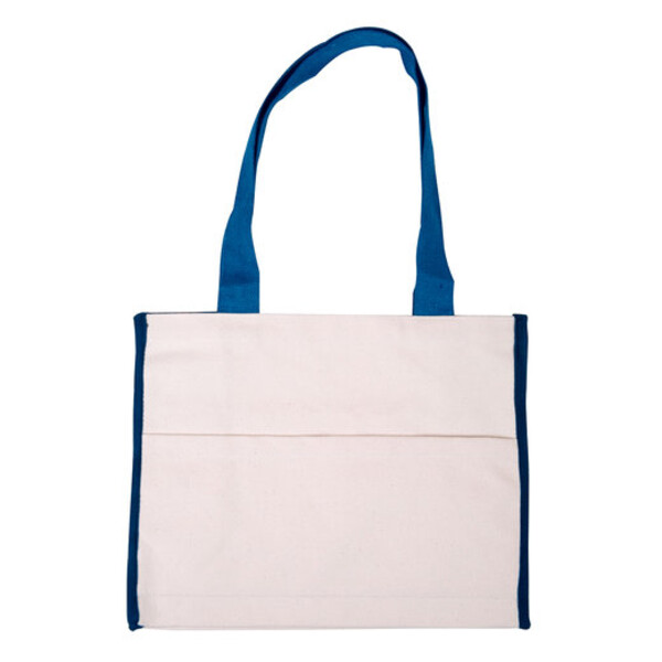 Cotton Gusset Accent Box Tote Bag Thumbnail